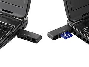バッファロー、USBコネクタの裏表も左右も気にせず使えるカードリーダー