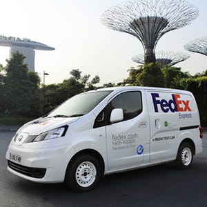 日産、シンガポールにてフェデックスと協働で「e-NV200」の実証運行を開始