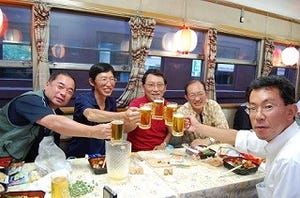 南アルプスを眺めながらビールを。「納涼ビール列車」運行 - 大井川鉄道