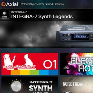 ローランド、シンセサイザーの追加音色を集約したWebサイト「Axial」公開