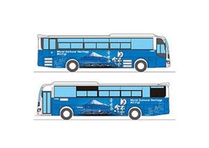 富士山のラッピングバス運行開始 - 静岡県富士市～東京駅路線など