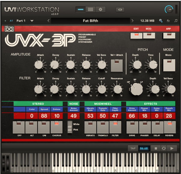 銘機「Roland JX-3P」を再現したUVI製ソフトシンセ「UVX-3P」登場 | マイナビニュース