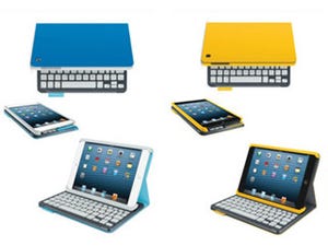 ロジクール、鮮やかなカラーが特徴のiPad mini用二つ折りキーボード