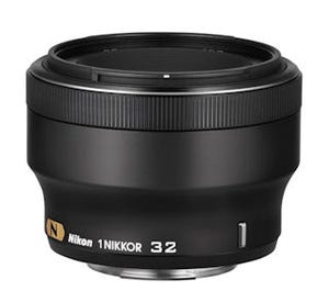 ニコン、「Nikon 1」用のF1.2レンズ「1 NIKKOR 32mm f/1.2」を6月13日発売