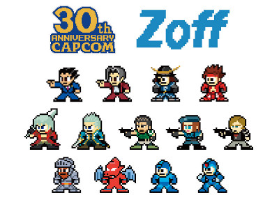 カプコン Zoffで 戦国basara などのゲームのドット絵柄メガネを発売 マイナビニュース