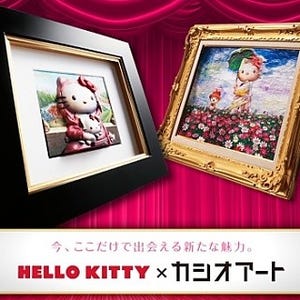 デジタル絵画のカシオアートwithハローキティ - 銀座でデビューイベント
