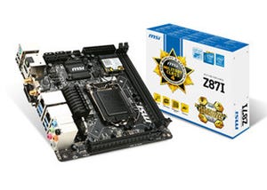 MSI、無線LANアダプタを備えたIntel Z87搭載Mini-ITXマザーボード