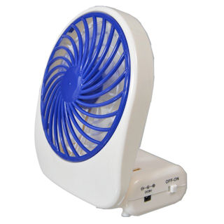 サンコー、乾電池とUSBで動作する卓上扇風機「USB&電池どっちでもFAN」