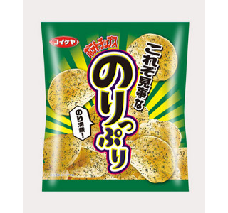 焼のり・アオサ・青のりで海苔がたっぷり! 「ポテトチップス のりっぷり」