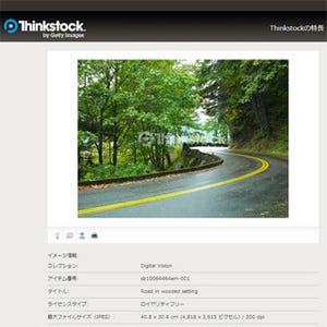 緑が生い茂る道路の写真素材を期間限定で無料配布 -Thinkstock