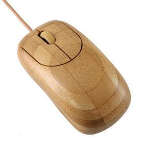 上海問屋、天然の竹素材で製作したマウス - Win/Mac両対応