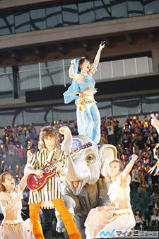 シークレットゲストにt M Revolution 西川貴教も登場 Nana Mizuki Live Circus 13 西武ドーム公演 2日目 マイナビニュース