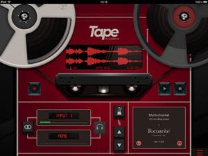 Focusrite、クラシックスタイルのiPad用録音アプリ「Tape」公開