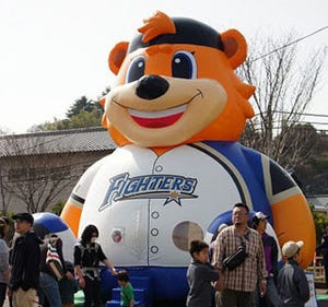ファイターズ、鎌ケ谷スタジアムで「北海道まつり」カビーの遊具も登場
