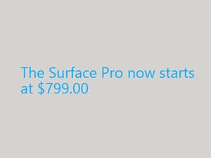 米Microsoft、「Surface Pro」を100ドル値下げ - 64GBモデルが799ドルに