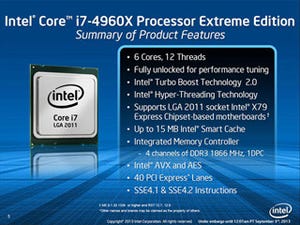 Intel、最大6コアの"Ivy Bridge-E"ことデスクトップPC向け最上位CPU「Core i7-4960X」発表