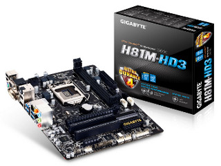 GIGABYTE、Intel H81搭載のマイクロATXマザーボード「GA-H81M-HD3」