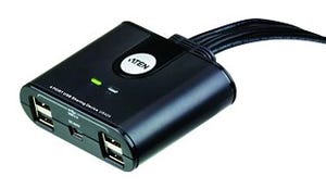 プリンストン、複数のPCでUSB機器を共有できるATEN製USBデバイス切替器