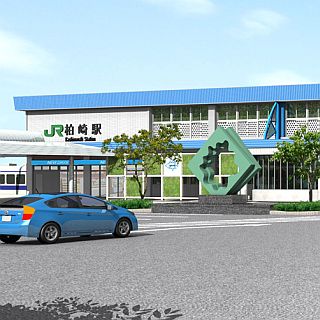 新潟県・JR信越本線柏崎駅リニューアルオープン! 海をイメージした駅舎に