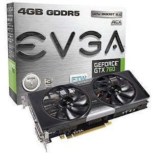 EVGA、GeForce GTX 760搭載のオーバークロック仕様グラフィックスカード