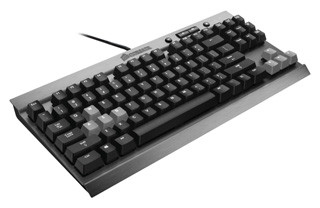 CORSAIR、Cherry MX赤軸を採用したテンキーレスのゲーミングキーボード