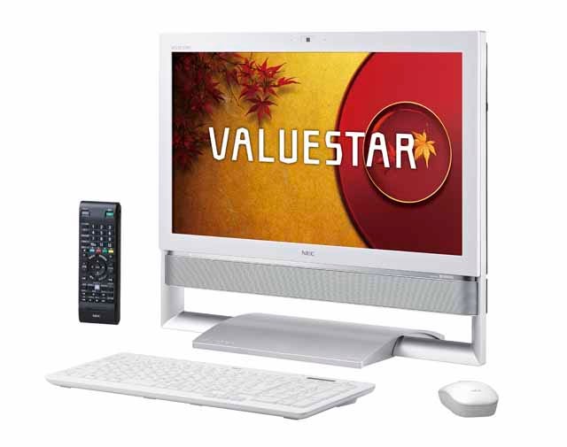 NEC、一体型PC「VALUESTAR N」秋冬モデル - 最上位は23型で3波5チューナー | マイナビニュース