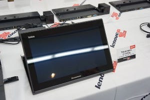 レノボ、13.3型のタッチ対応ワイヤレス・モバイル液晶などThinkVision新製品