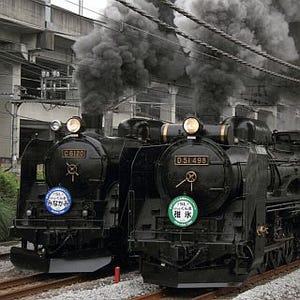 JR東日本、C61形20号機&D51形498号機が同時発車 - 高崎駅にてイベント開催