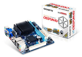 GIGABYTE、Celeron 1037UオンボードのMini-ITXマザー「GA-C1037UN-EU」