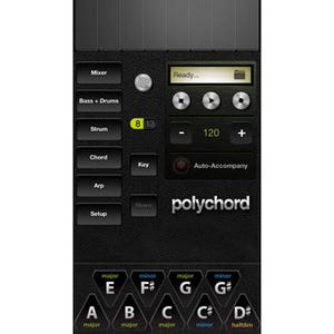 人気のiPad用楽器アプリ「Polychord」のiPhoneバージョン登場