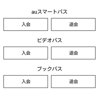 KDDI、auスマートパスに"シンプルすぎる"入会・退会ページを追加