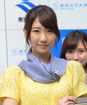 AKB48柏木由紀、薩摩大使として「ゆかりの地をPRして!」と応援ガールを任命