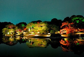 東京都・六義園で「紅葉と大名庭園のライトアップ」開催