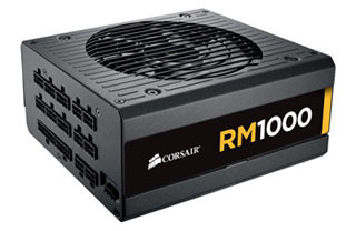 CORSAIR、1000Wのモジュラー式ATX静音電源ユニット - 80PLUS GOLD取得