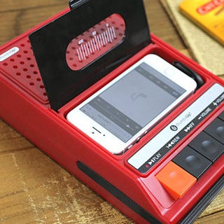 1980年代のカセットデッキを再現したiPhone用スピーカー「iRecorder