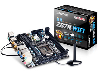 GIGABYTE、11ac無線LAN標準装備のZ87搭載Mini-ITX「GA-Z87N-WIFI REV2」