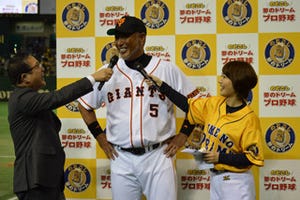 東京都・文京区で、清原ら新旧プロ野球スターによるスペシャルマッチに参加