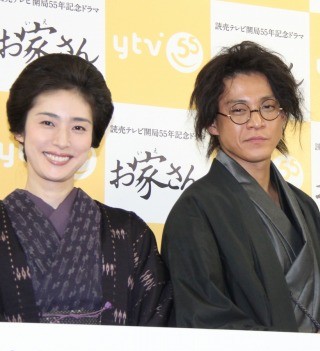 天海祐希&小栗旬、初共演の感想聞かれ褒め合い合戦 - ドラマ『お家さん