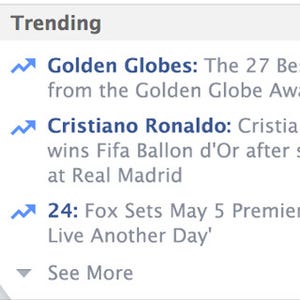 Facebook、話題のトピックスがひとめで分かる「Trending」機能を発表