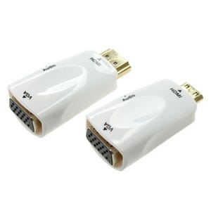 上海問屋、HDMIの出力端子をVGAに変換可能なアダプタ