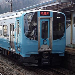 青い森鉄道、3/15デビュー予定の新型車両「青い森703系」一般試乗会を実施