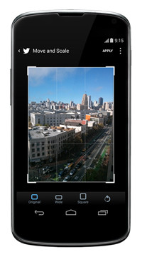 Twitterのandroid向けアプリで画像のトリミングが可能に マイナビニュース