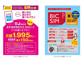 IIJ、音声機能付きSIMカード「みおふぉん」 - 月2,000円程度でスマホ運用も