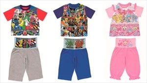 バンダイ、夏物の子ども向けパジャマ「ハラマキ付きパジャマ」全5種を発売