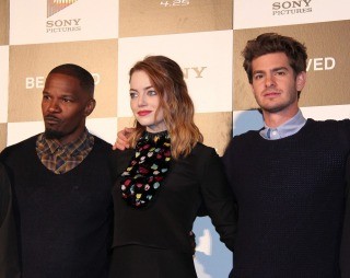 アンドリュー・ガーフィールド、客席のミニスパイダーマンにほっこり笑顔