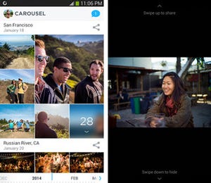 Dropbox、ギャラリーアプリ「Carousel」公開、スマホの写真管理を容易に