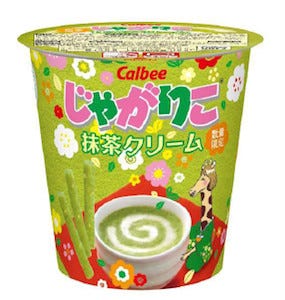 カルビー じゃがりこ 抹茶クリーム を発売 初の スイート な味わい マイナビニュース