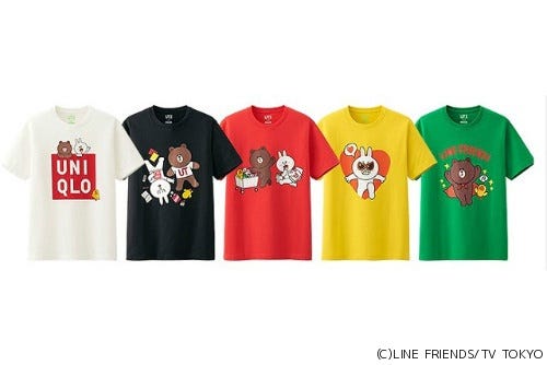 ユニクロ Ut から Line Friends とのコラボレーションtシャツ新発売 マイナビニュース