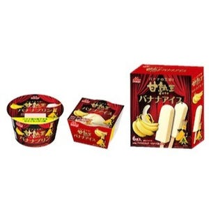 森永乳業、"バナナの王様"「甘熟王」を使用したプリン&アイスを発売
