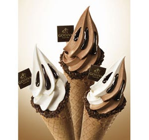 一口目から贅沢感が広がるゴディバのソフトクリーム - ホワイトチョコ使用